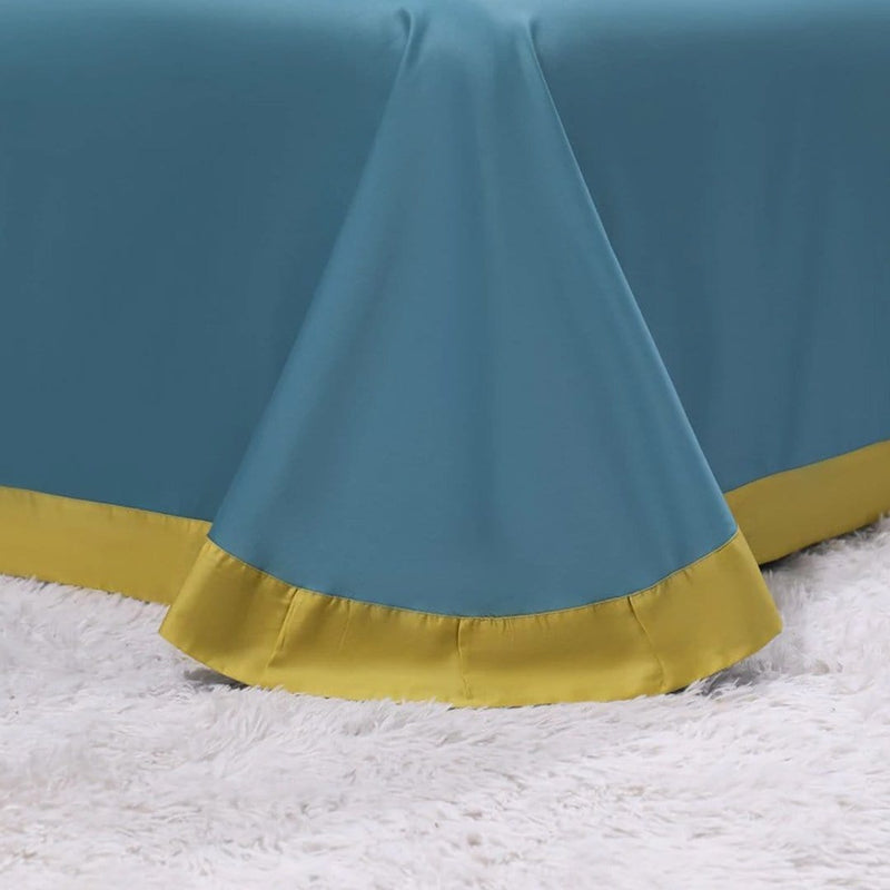 Birds Printed Duvet Cover & Sheet Set (Egyptian Cotton)