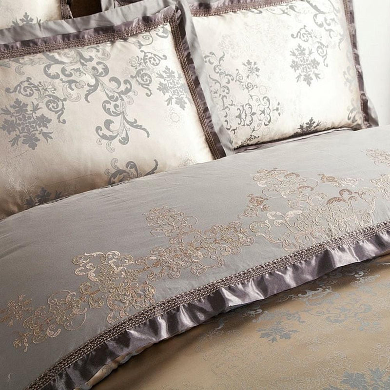 Luxury Gold/Silver Duvet Cover & Bed Sheet Set