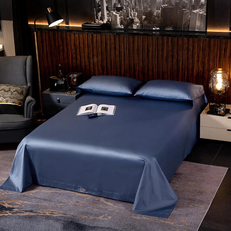 Egyptian White Duvet Cover & Sheet Set