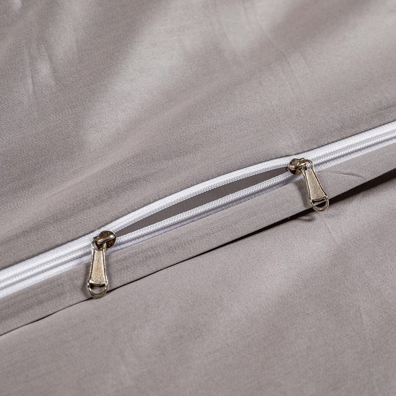 Astrid Space Gray Egyptian Cotton Duvet Cover & Sheet Set