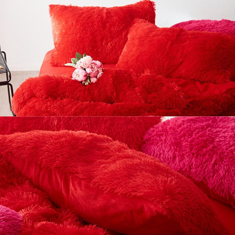 Luxury Plush Duvet Cover & Bed Sheet Set
