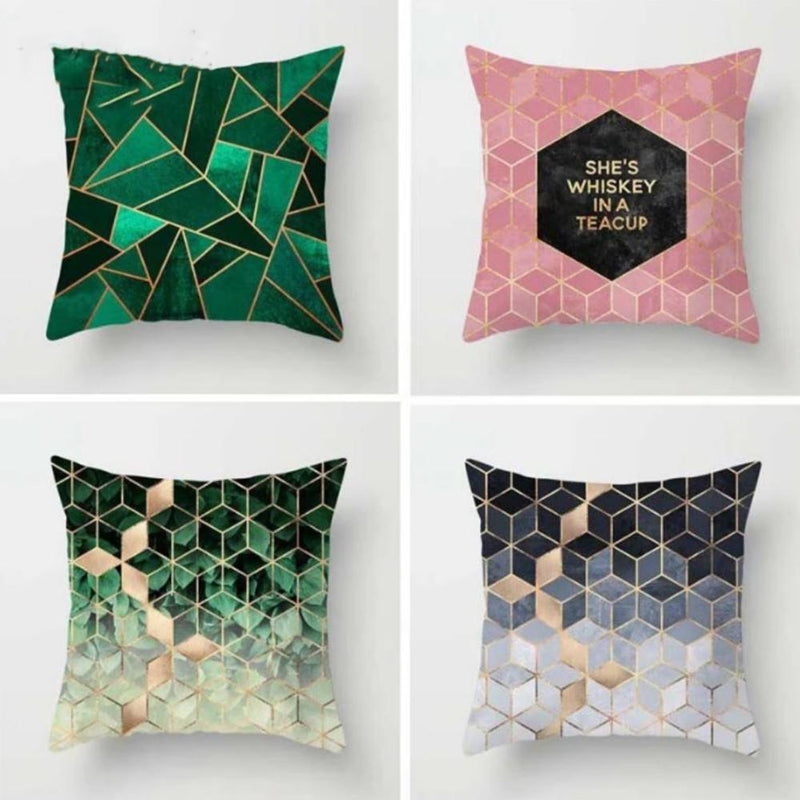 Geometric Diamond Pillow Collection