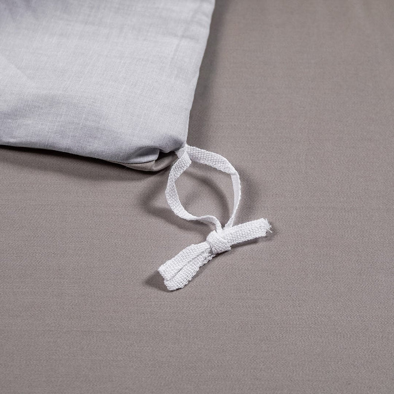 Astrid Space Gray Egyptian Cotton Duvet Cover & Sheet Set