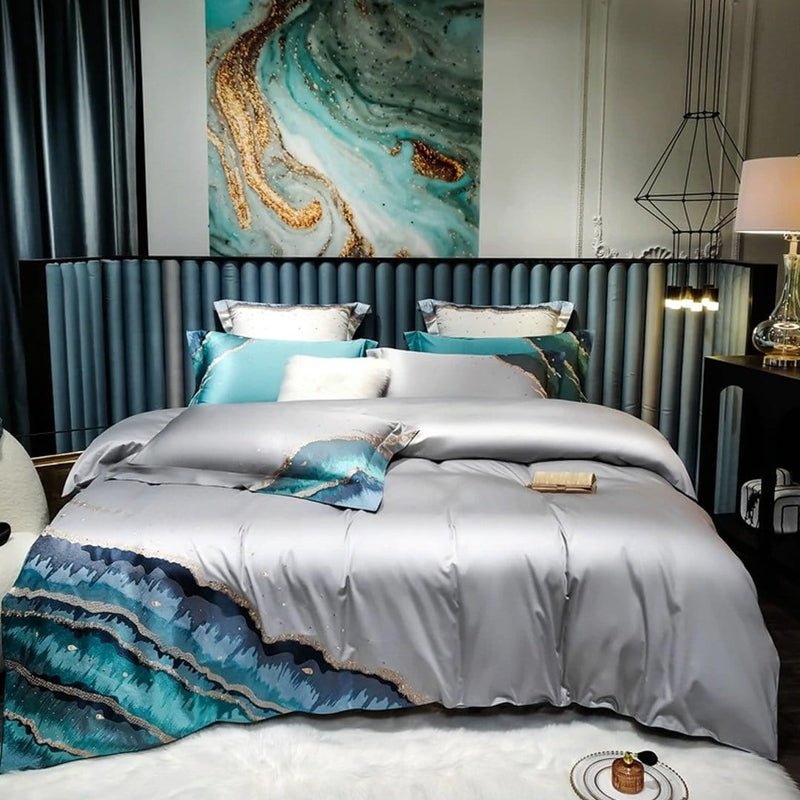 Marine Luxury Duvet Cover Set (Egyptian Cotton)