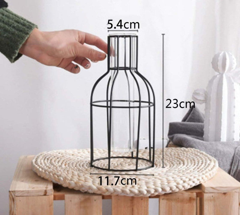 Geometric Iron Vase