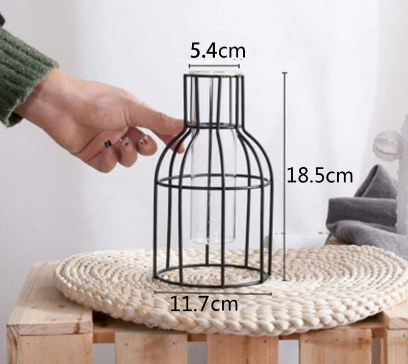 Geometric Iron Vase