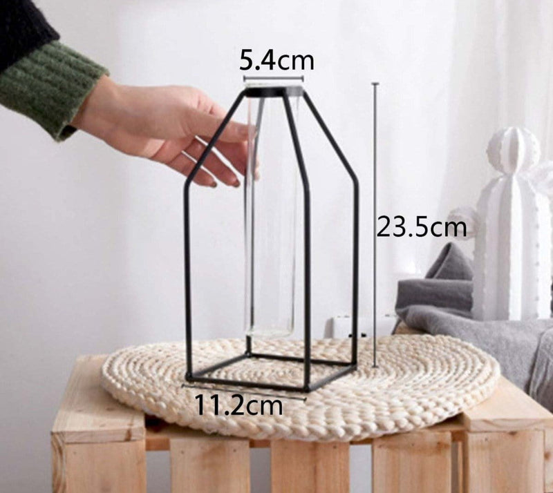 Geometric Iron Vase