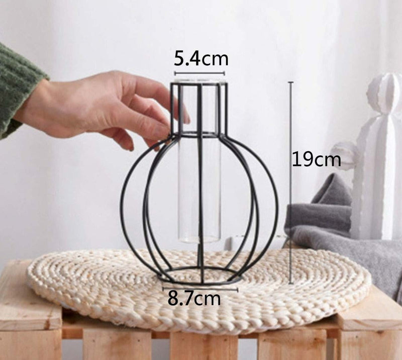 Geometric Iron Vase