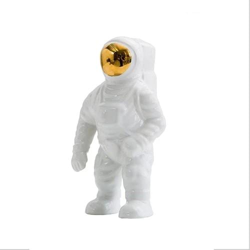 White Gold Astronaut Vase