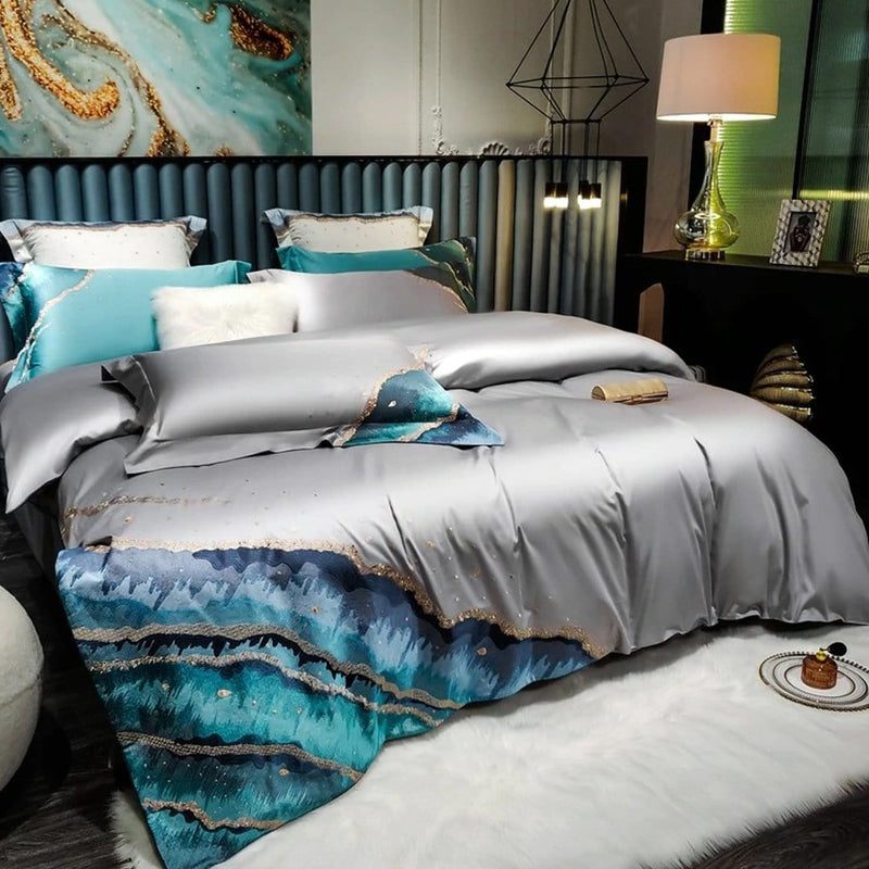 Marine Luxury Duvet Cover Set (Egyptian Cotton)