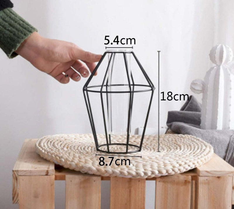 Geometric Iron Vase