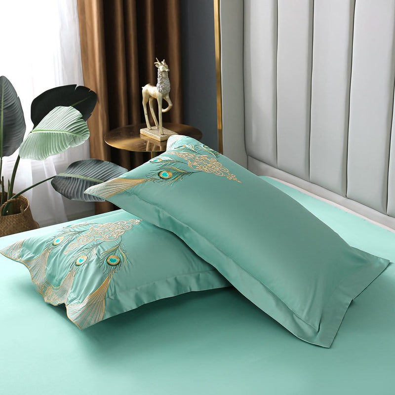 Luxury Peacock Duvet Cover Set(Egyptian Cotton)
