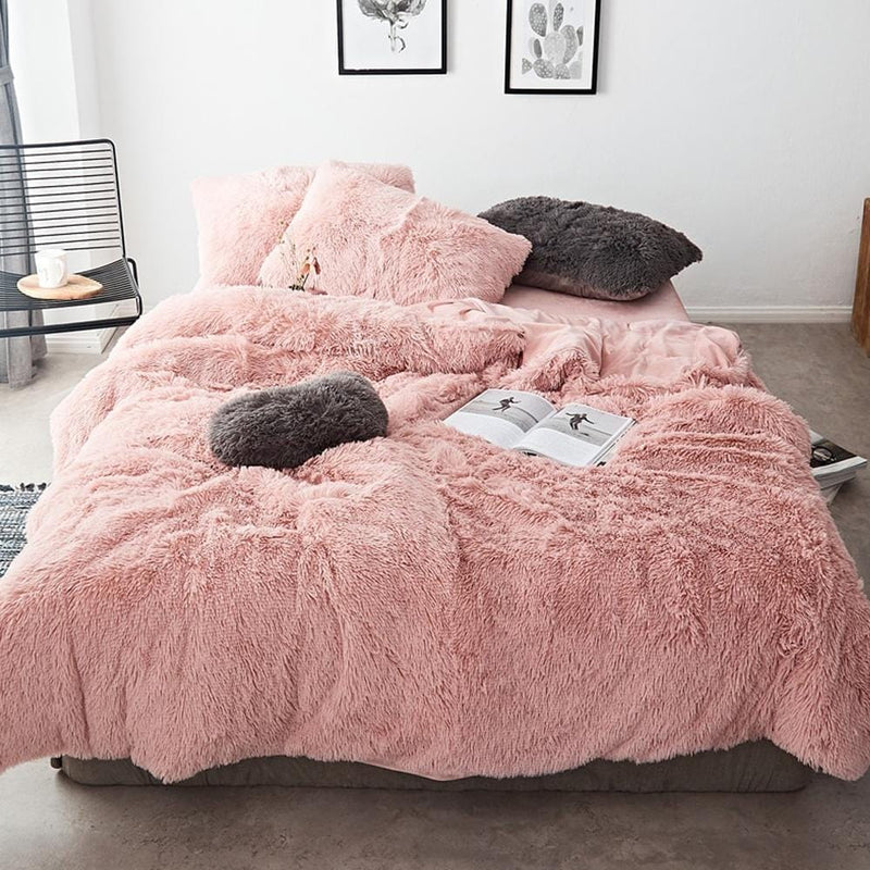 Luxury Plush Duvet Cover & Bed Sheet Set