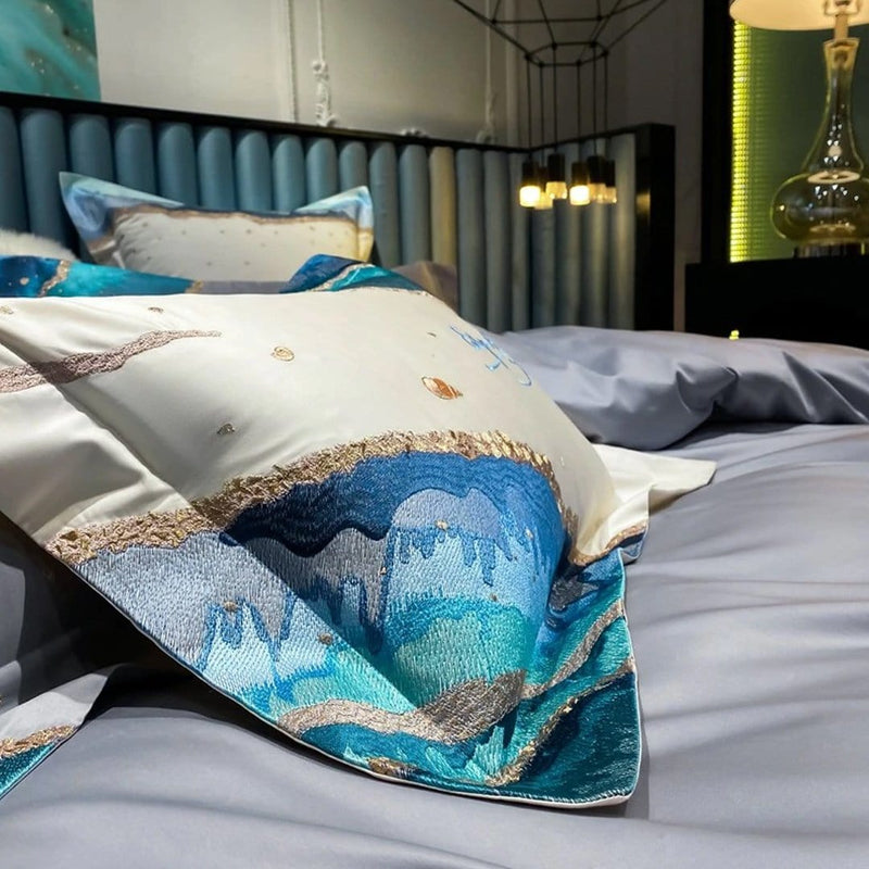 Marine Luxury Duvet Cover Set (Egyptian Cotton)