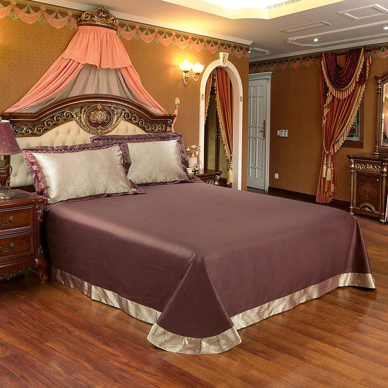 Luxury Gold/Silver Duvet Cover & Bed Sheet Set