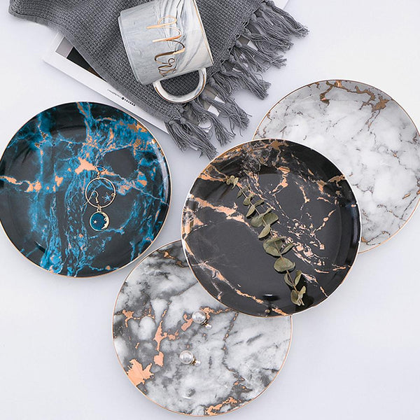 Lightning Marble Plates