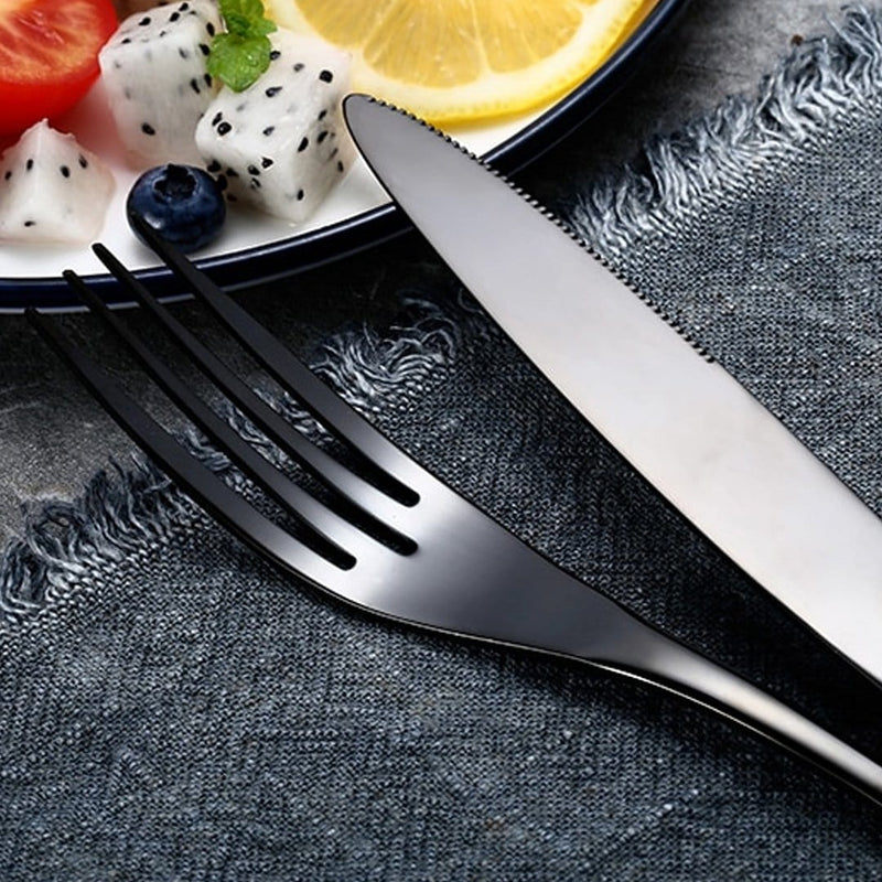 Prime Quality Black Flatware Set