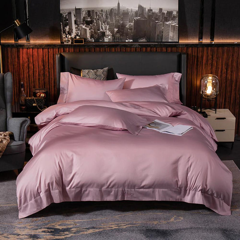 Egyptian White Duvet Cover & Sheet Set