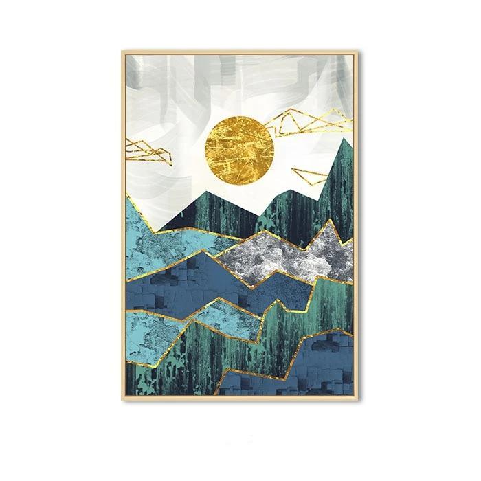 Abstract Mountain Wall Art