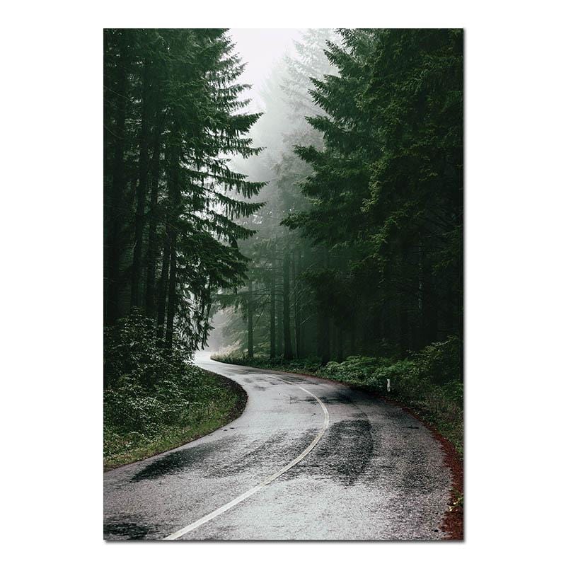 Scandinavian Boat Lake Canvas Art