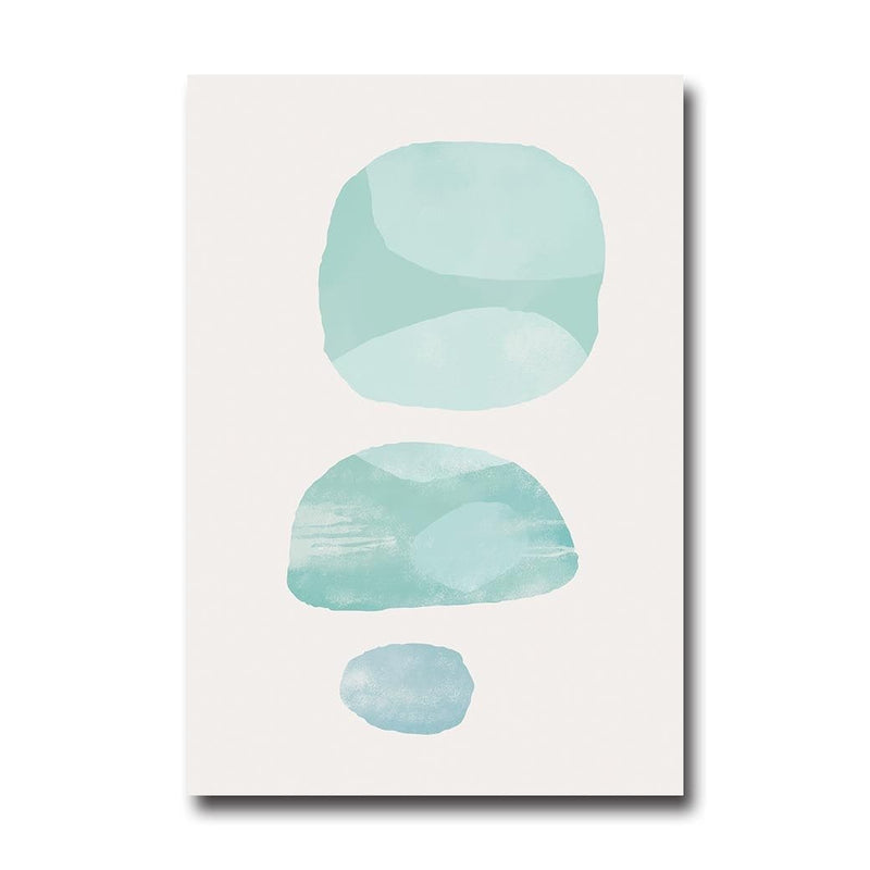 Colorful Geometry Blocks Wall Art