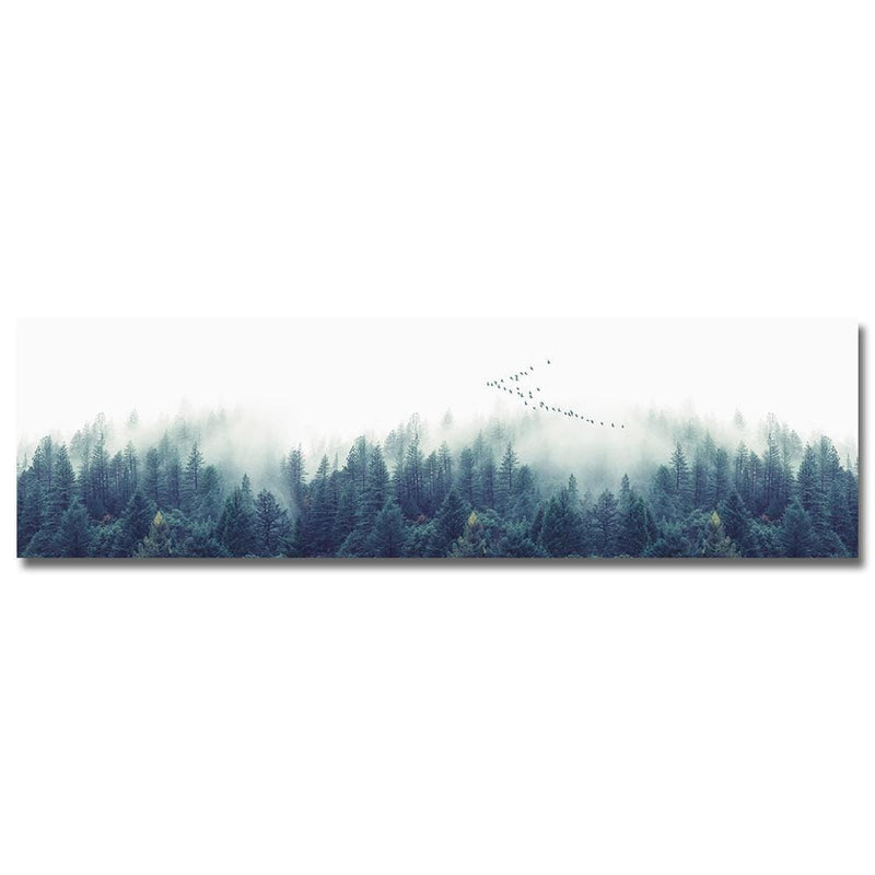 Nordic Forest Landscape Wall Art