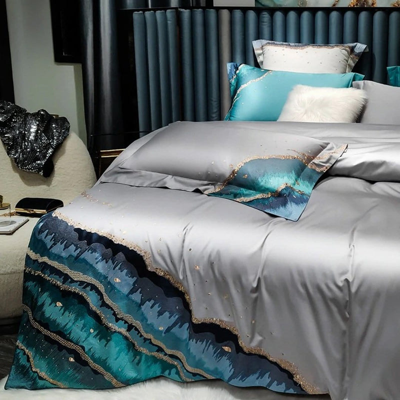 Marine Luxury Duvet Cover Set (Egyptian Cotton)