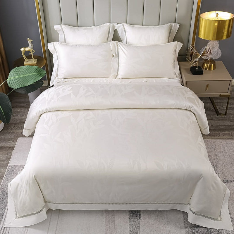 Luxury Vintage Jacquard Duvet Cover & Sheet Set (Egyptian Cotton)