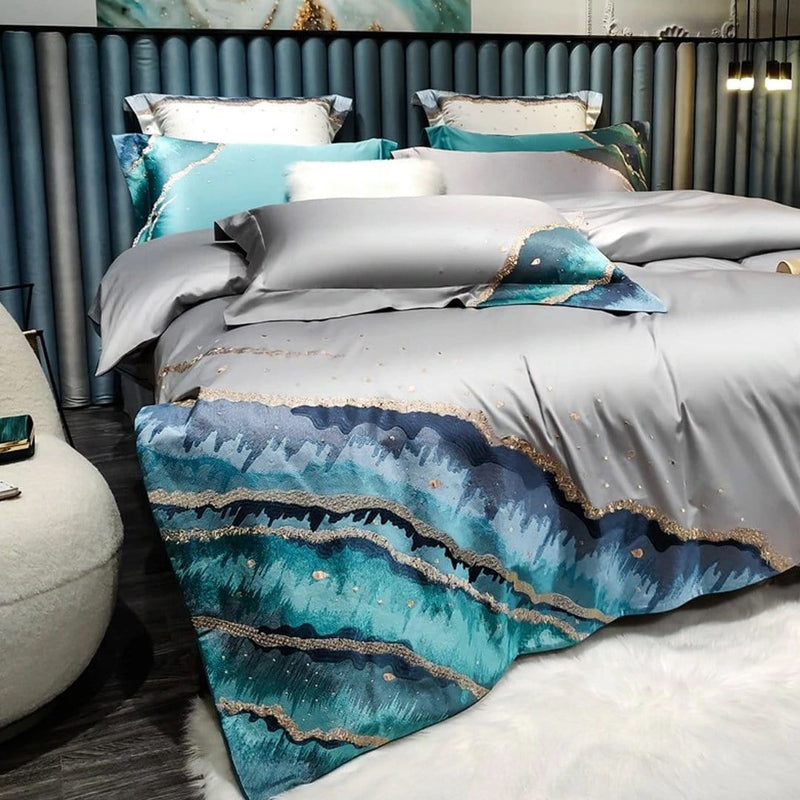 Marine Luxury Duvet Cover Set (Egyptian Cotton)