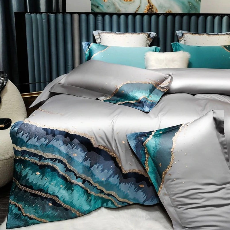 Marine Luxury Duvet Cover Set (Egyptian Cotton)