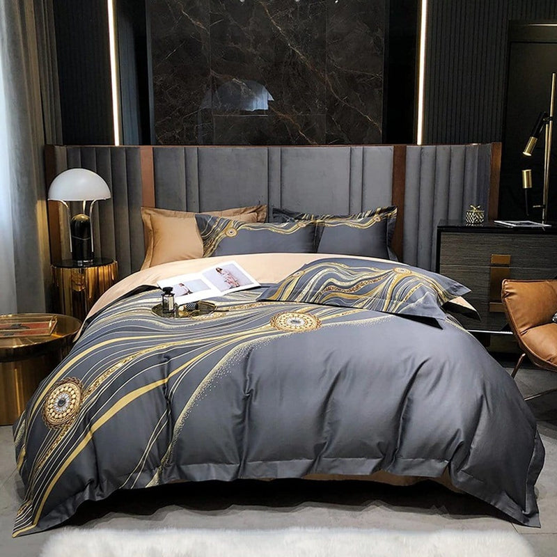 Veloe Marble Luxury Duvet Cover Set