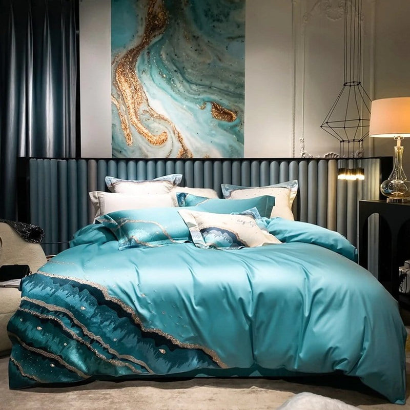 Marine Luxury Duvet Cover Set (Egyptian Cotton)