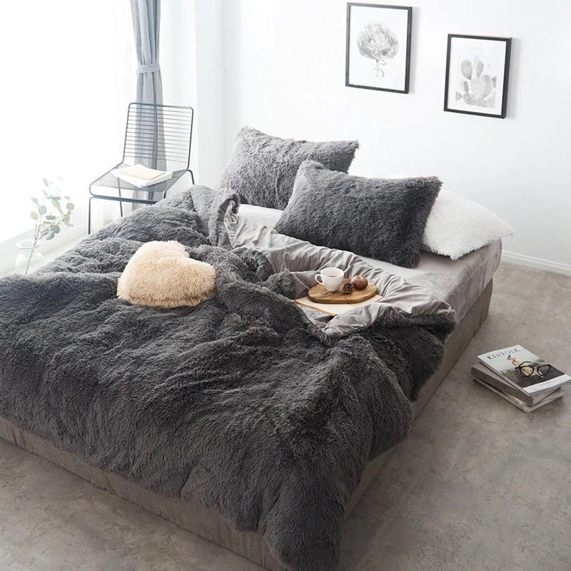 Luxury Plush Duvet Cover & Bed Sheet Set