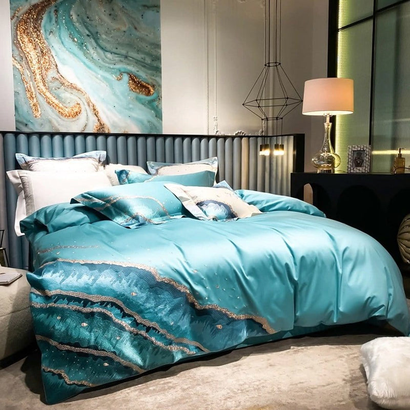 Marine Luxury Duvet Cover Set (Egyptian Cotton)