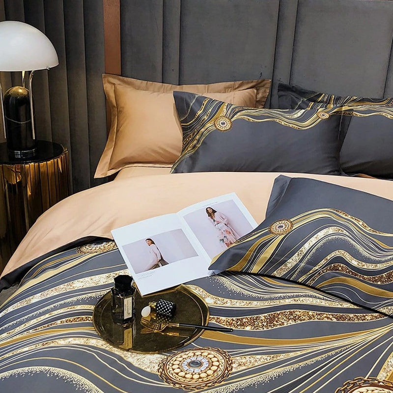 Veloe Marble Luxury Duvet Cover Set
