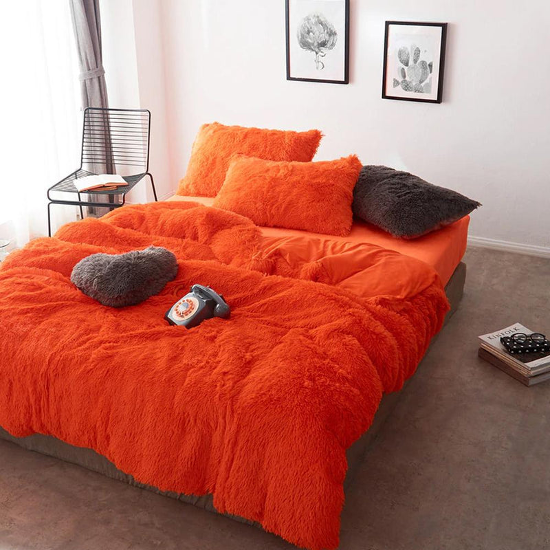 Luxury Plush Duvet Cover & Bed Sheet Set