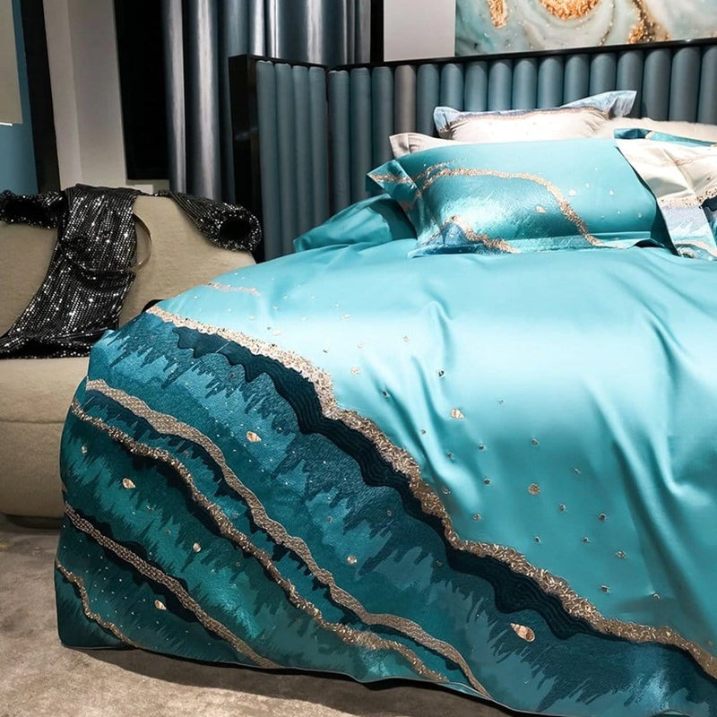 Marine Luxury Duvet Cover Set (Egyptian Cotton)