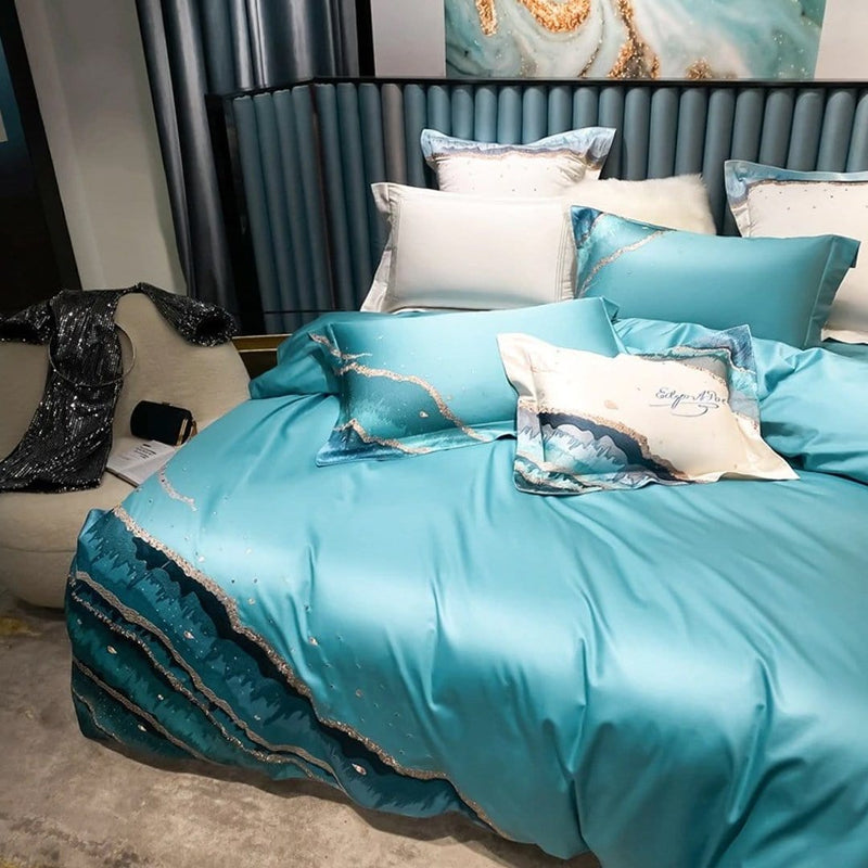 Marine Luxury Duvet Cover Set (Egyptian Cotton)