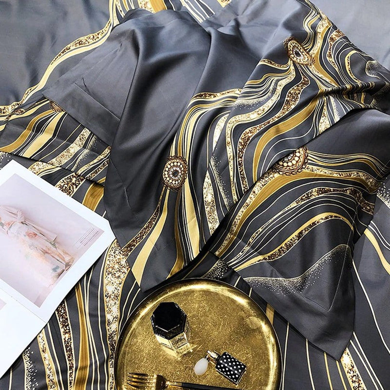 Veloe Marble Luxury Duvet Cover Set