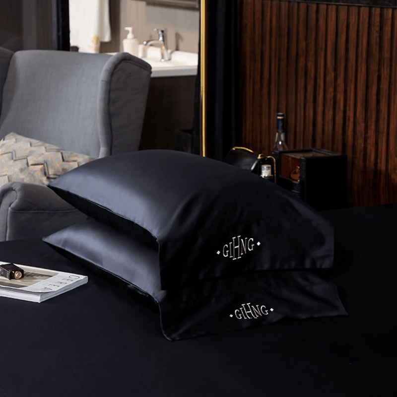 Egyptian Black Pillow Cover