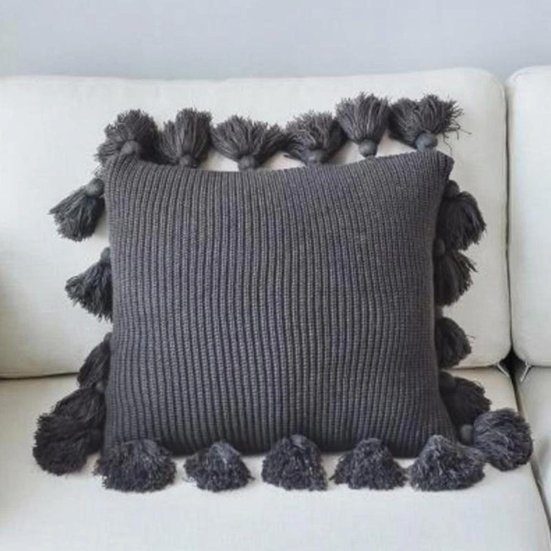 Soft Tassel Cushion Cover