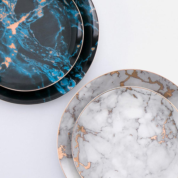 Lightning Marble Plates
