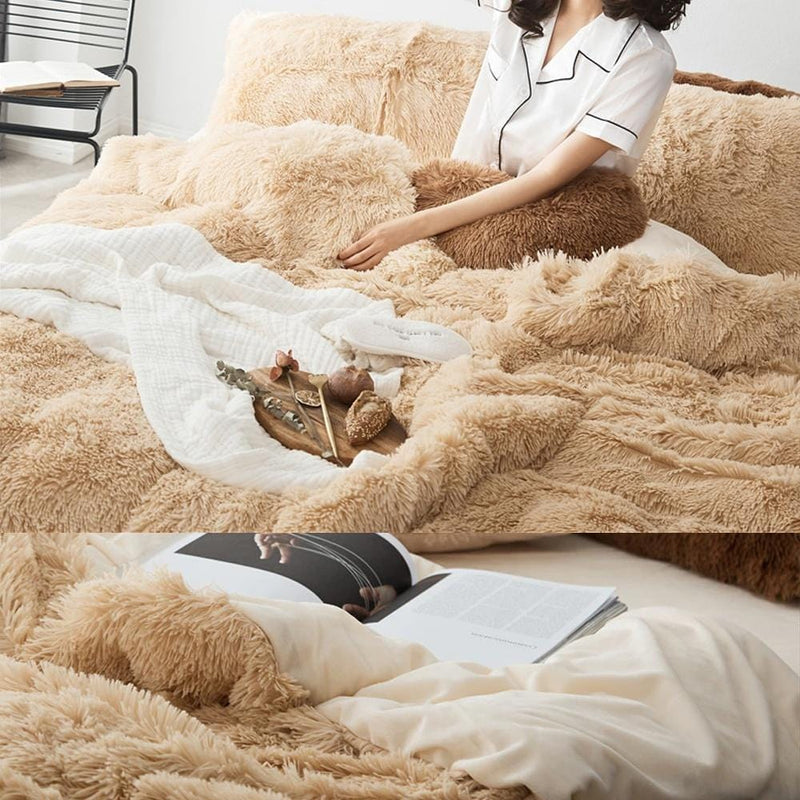 Luxury Plush Duvet Cover & Bed Sheet Set
