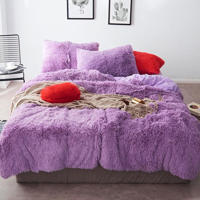 Luxury Plush Duvet Cover & Bed Sheet Set