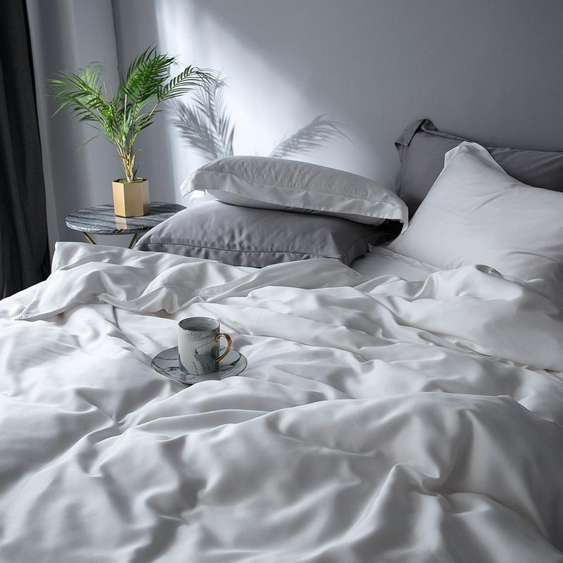 Premium Tencel Fabric Duvet Cover & Sheet Set (Softer Than Silk)