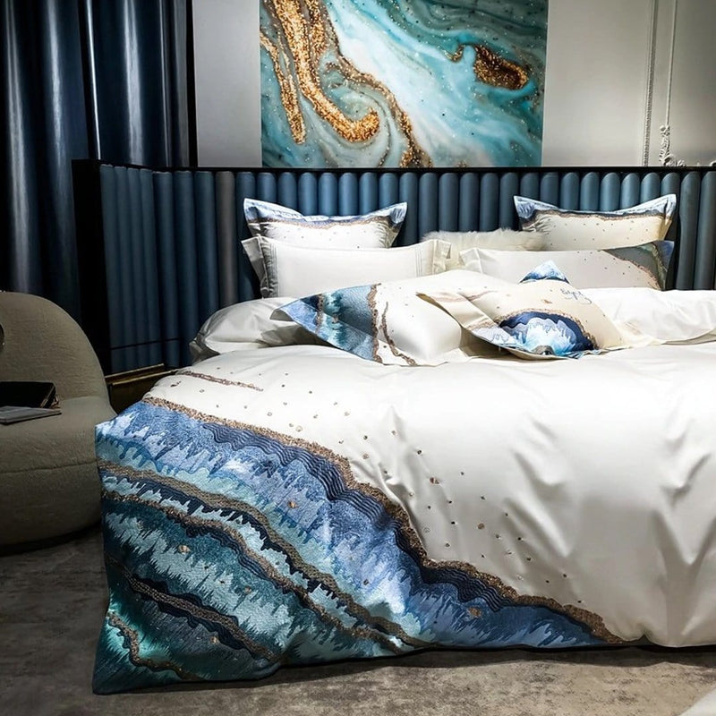 Marine Luxury Duvet Cover Set (Egyptian Cotton)