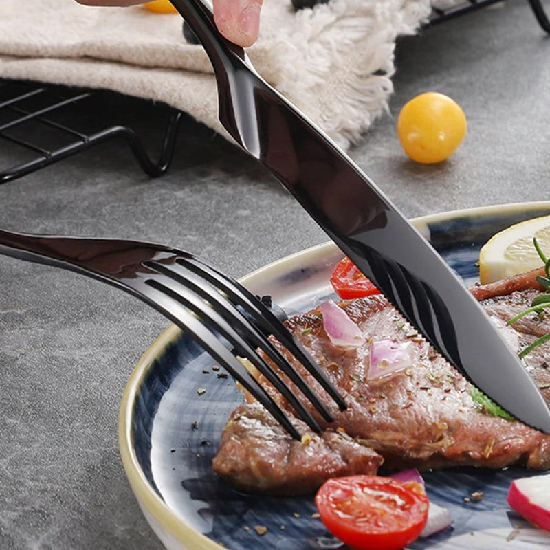 Prime Quality Black Flatware Set