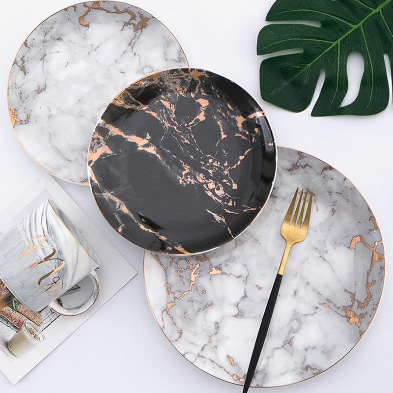 Lightning Marble Plates
