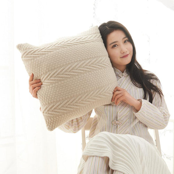 Crochet Knit Cushion Cover
