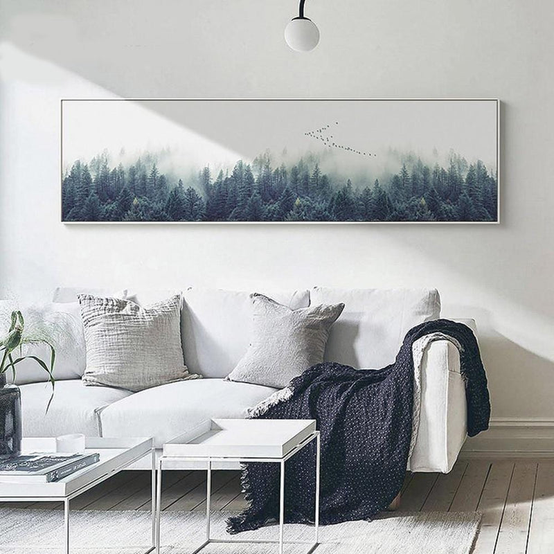 Nordic Forest Landscape Wall Art